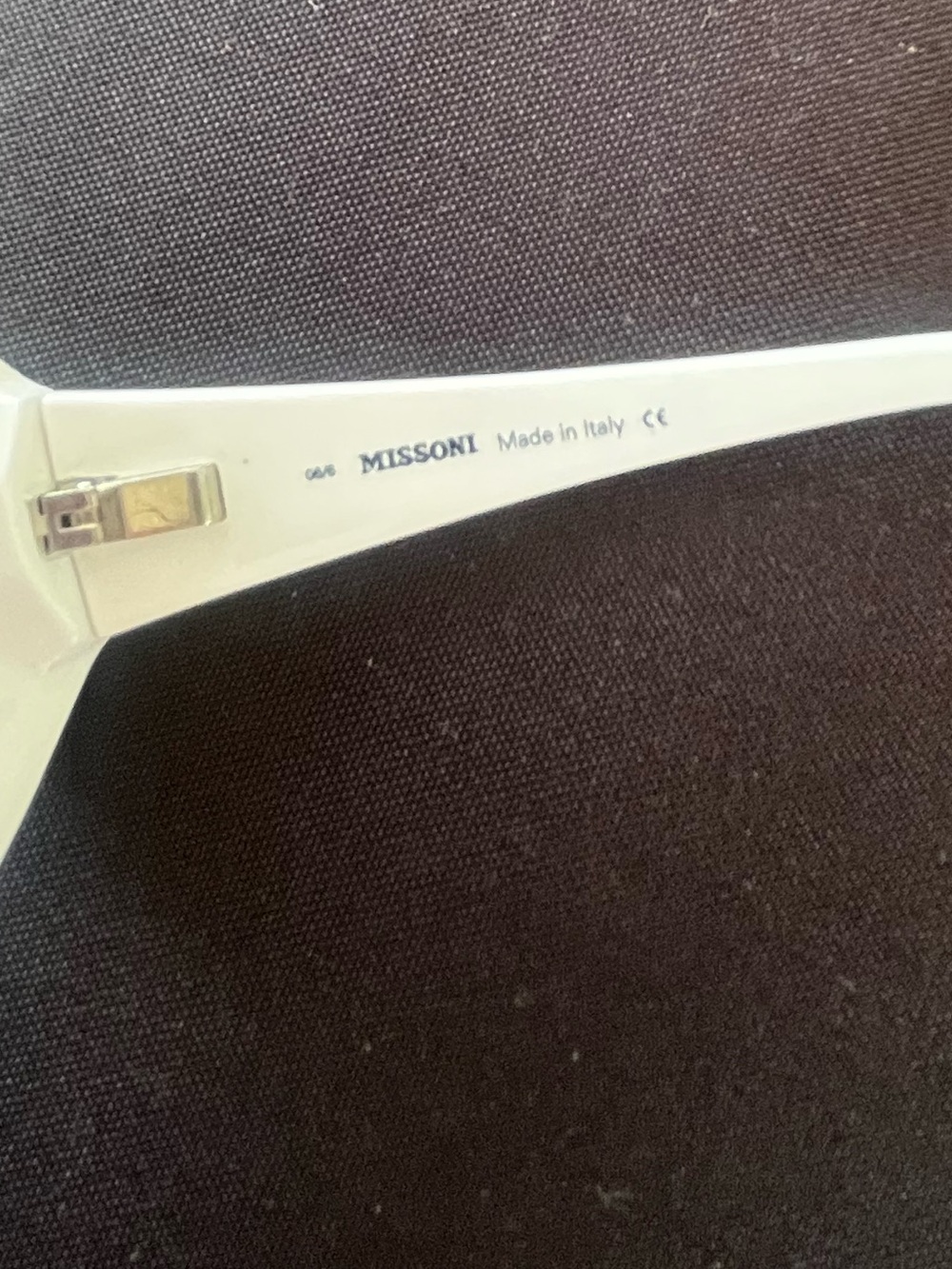 Vintage Missoni MI56604 Oversized Black White Sunglasses Made Italy Y2K - Picture 5 of 9